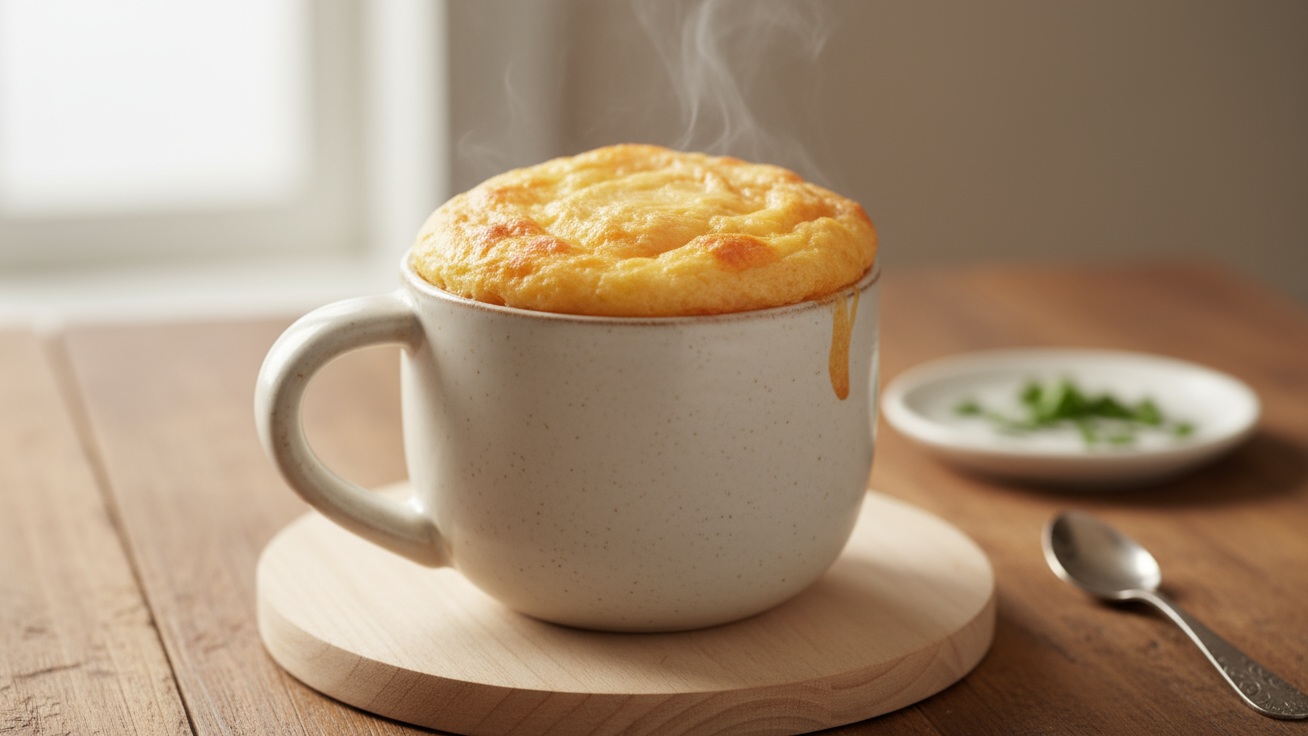 Pão de queijo na caneca